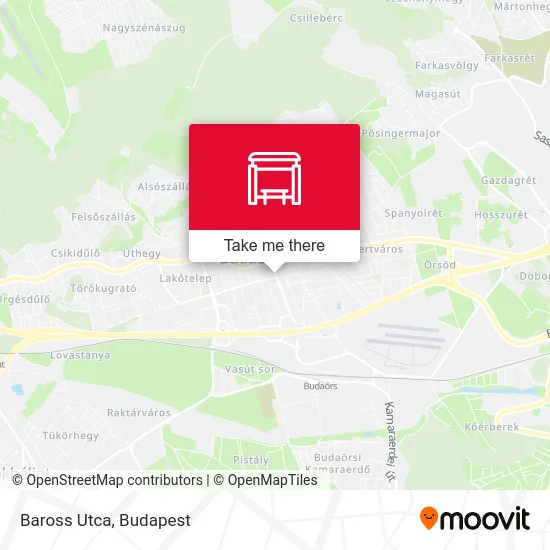 Baross Utca map