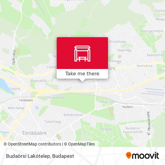 Budaörsi Lakótelep map
