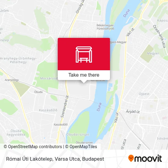 Római Úti Lakótelep, Varsa Utca map