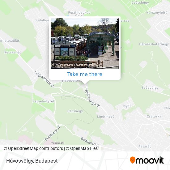 Hűvösvölgy map