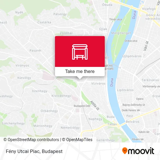 Fény Utcai Piac map