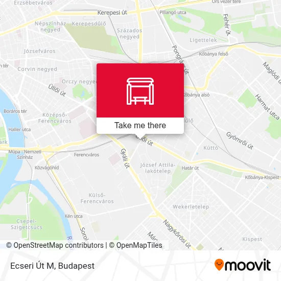 Ecseri Út M map