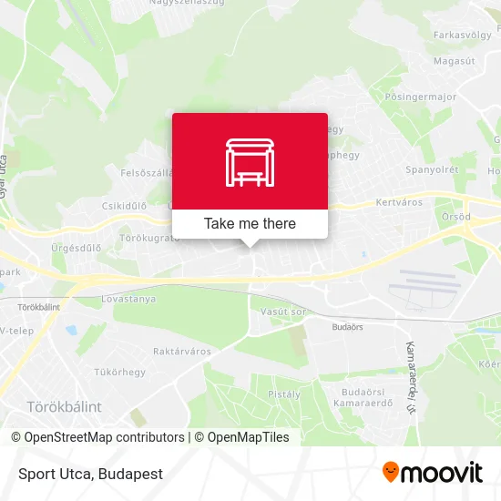 Sport Utca map
