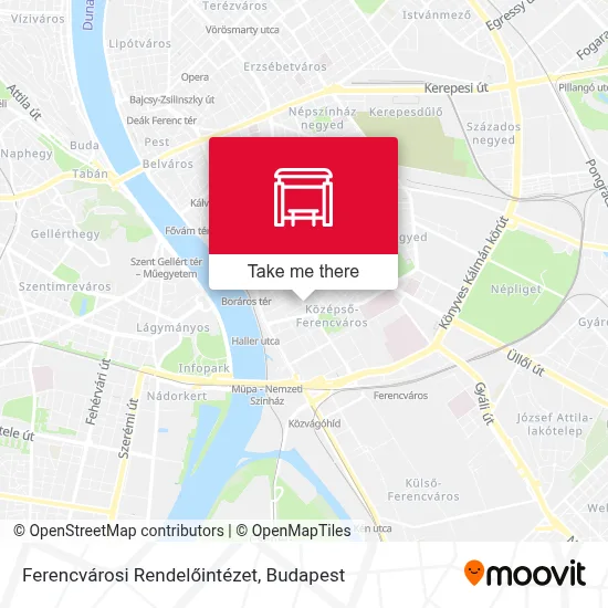 Ferencvárosi Rendelőintézet map