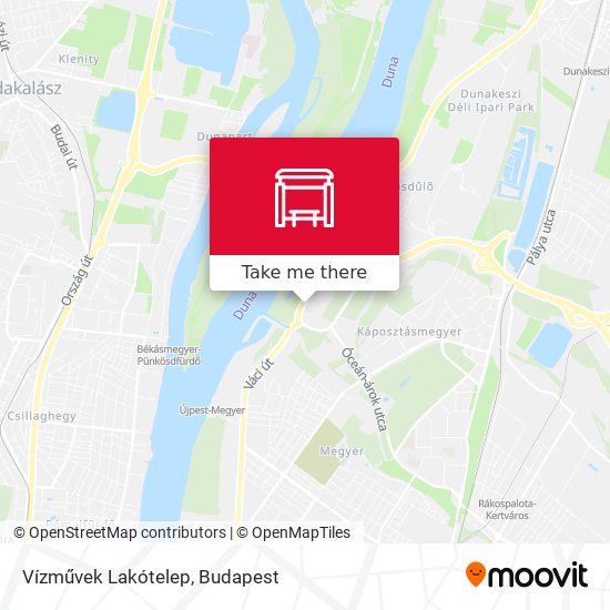 Vízművek Lakótelep map