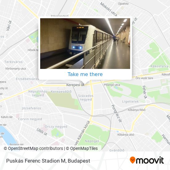 Puskás Ferenc Stadion M map