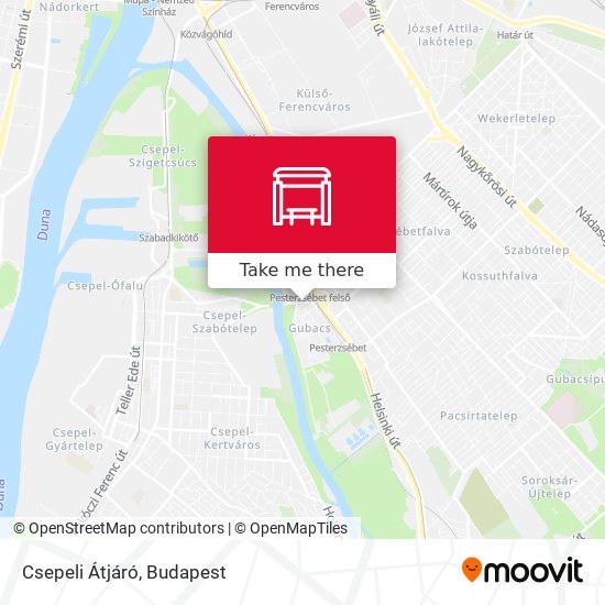Csepeli Átjáró map