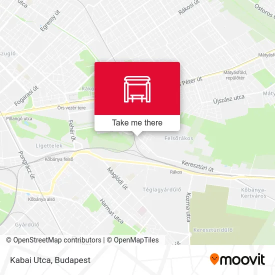 Kabai Utca map