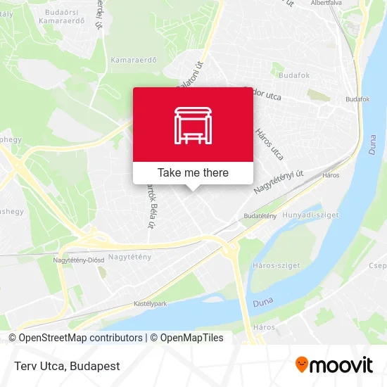 Terv Utca map