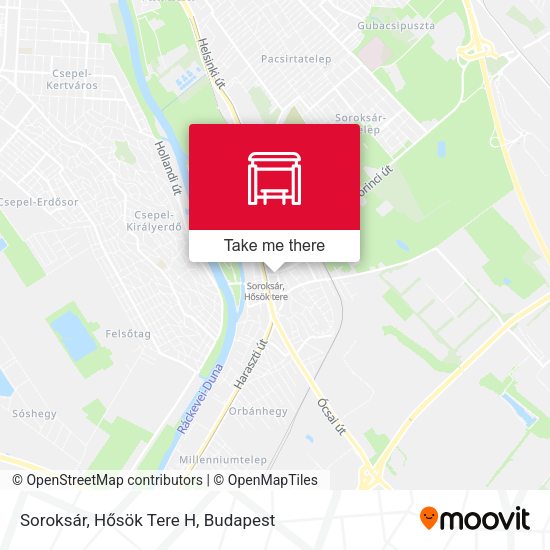 Soroksár, Hősök Tere H map