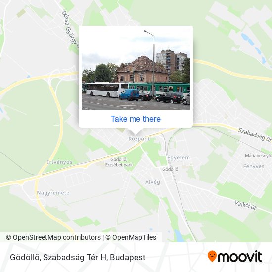 Gödöllő, Szabadság Tér H map