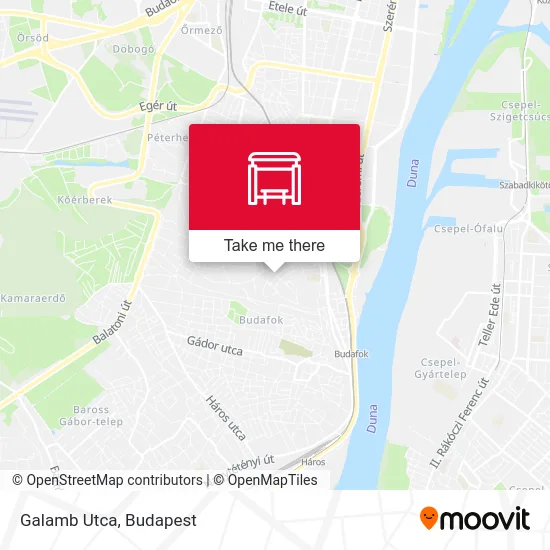 Galamb Utca map