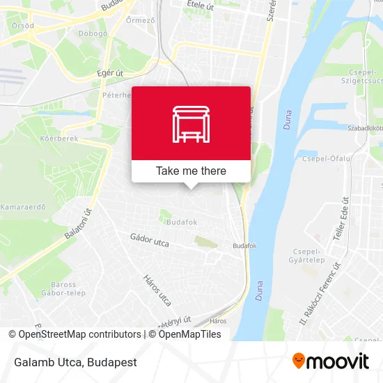 Galamb Utca map