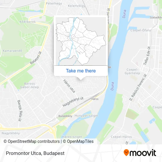 Promontor Utca map