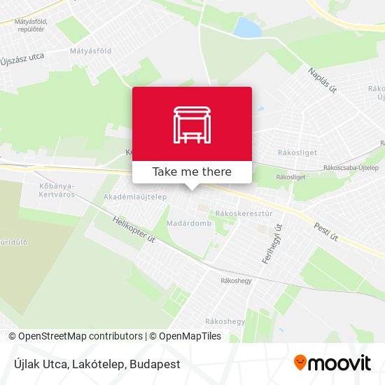 Újlak Utca, Lakótelep map