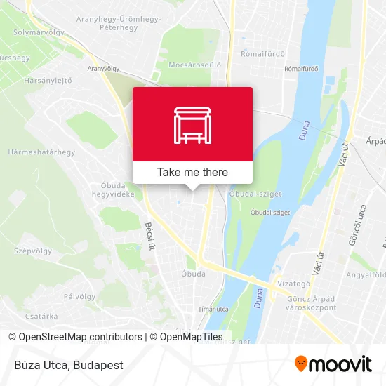 Búza Utca map