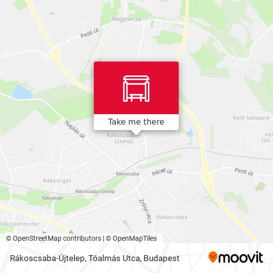 Rákoscsaba-Újtelep, Tóalmás Utca map