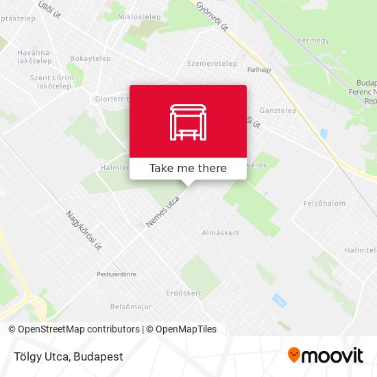 Tölgy Utca map