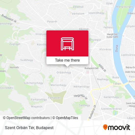 Szent Orbán Tér map