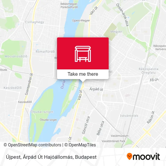 Újpest, Árpád Út Hajóállomás map