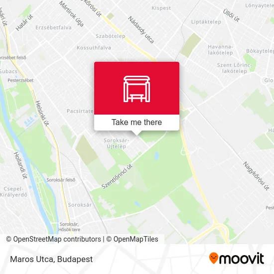Maros Utca map