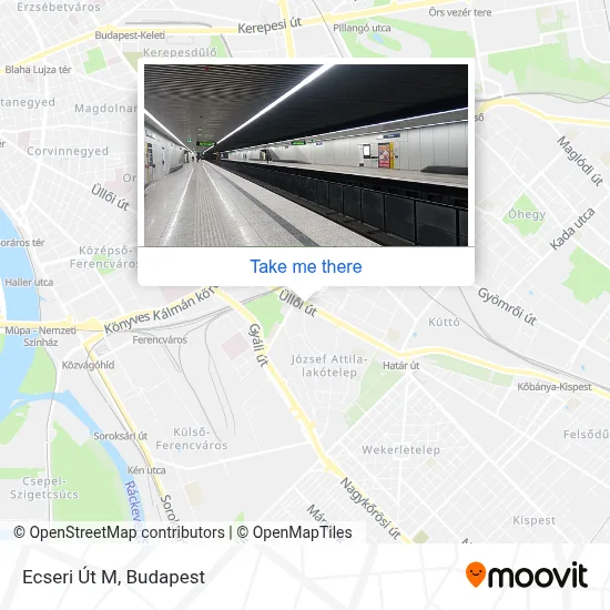 Ecseri Út M map