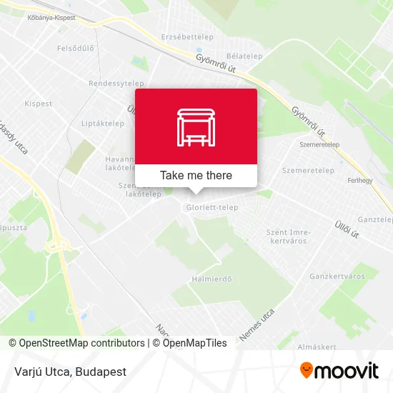 Varjú Utca map