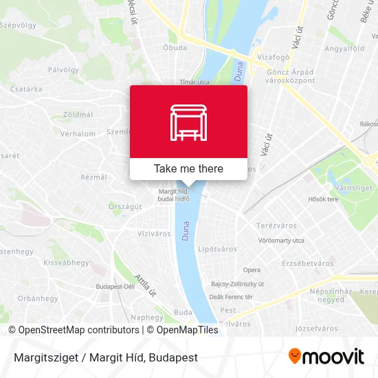 Margitsziget / Margit Híd map