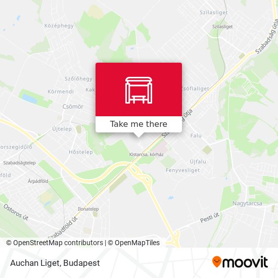 Auchan Liget map