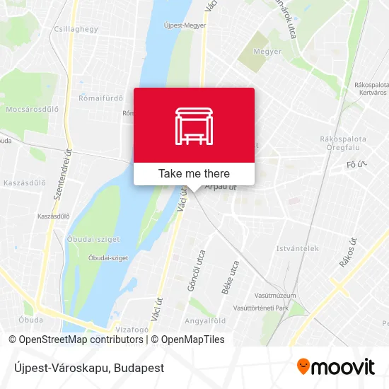 Újpest-Városkapu map