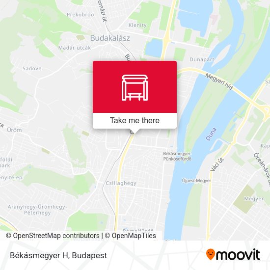 Békásmegyer H map