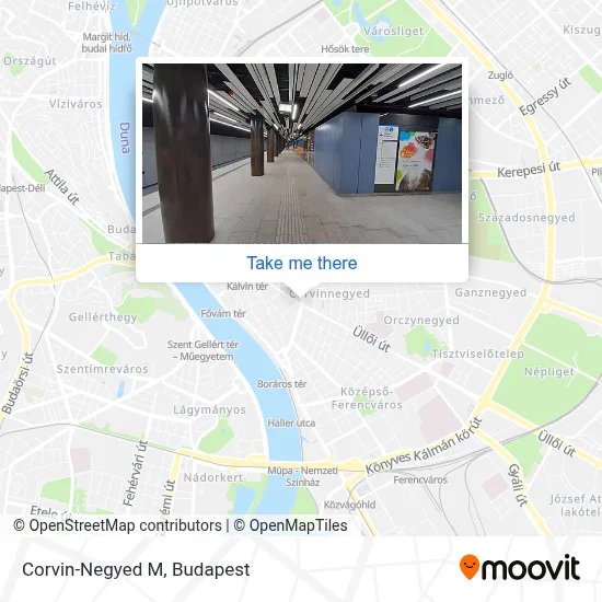 Corvin-Negyed M map