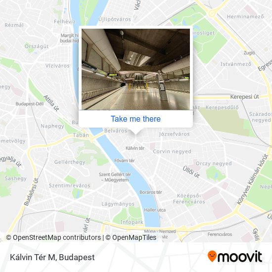 Kálvin Tér M map