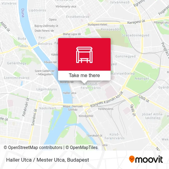 Haller Utca / Mester Utca map