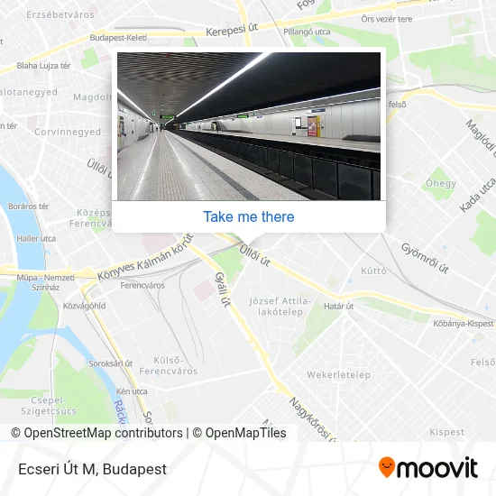 Ecseri Út M map