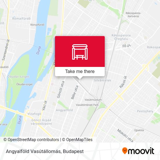 Angyalföld Vasútállomás map