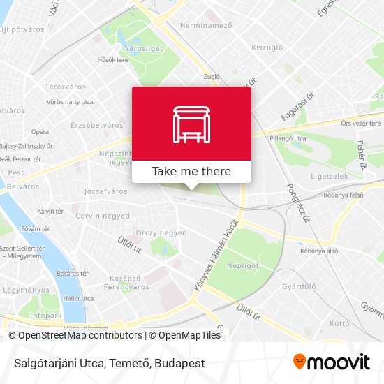 Salgótarjáni Utca, Temető map