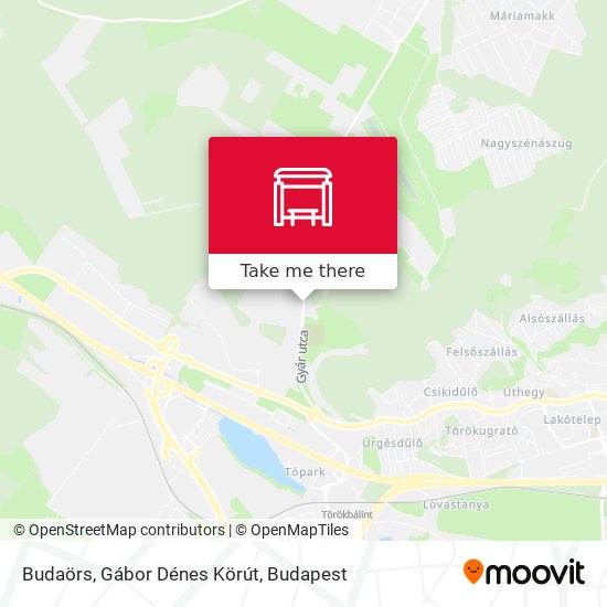 Budaörs, Gábor Dénes Körút map