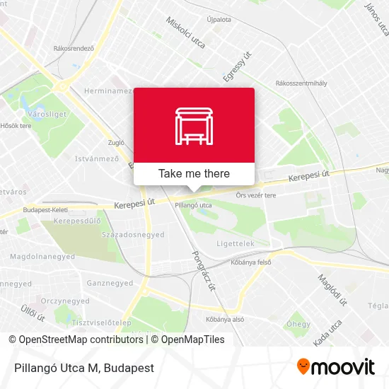Pillangó Utca M map