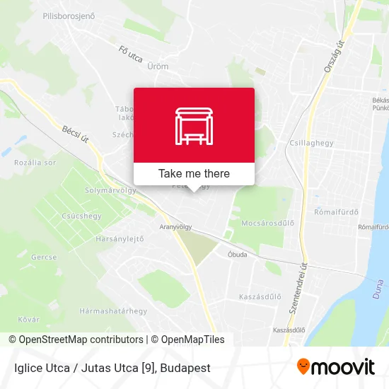 Iglice Utca / Jutas Utca [9] map