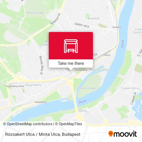 Rózsakert Utca / Minta Utca map