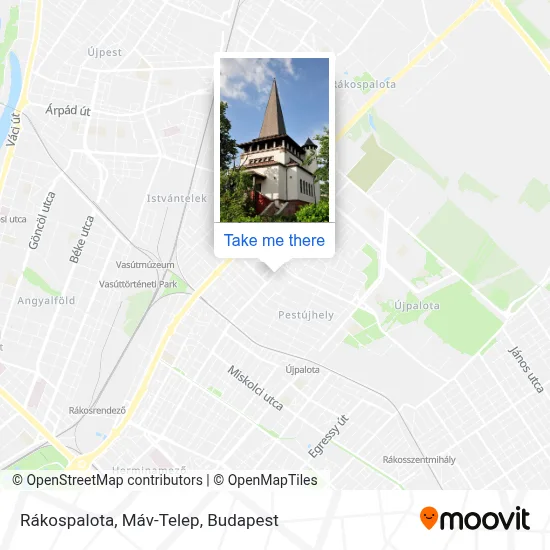 Rákospalota, Máv-Telep map
