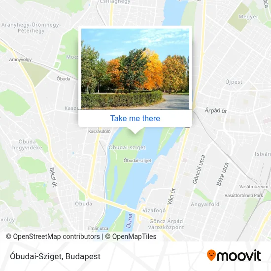 Óbudai-Sziget map