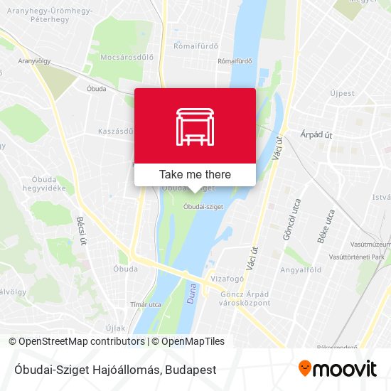 Óbudai-Sziget Hajóállomás map