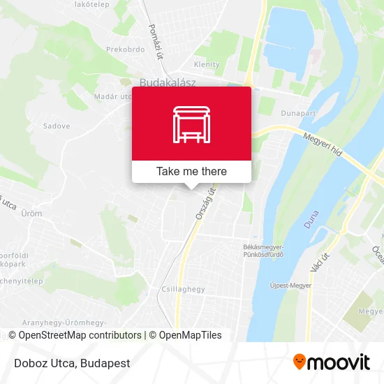 Doboz Utca map