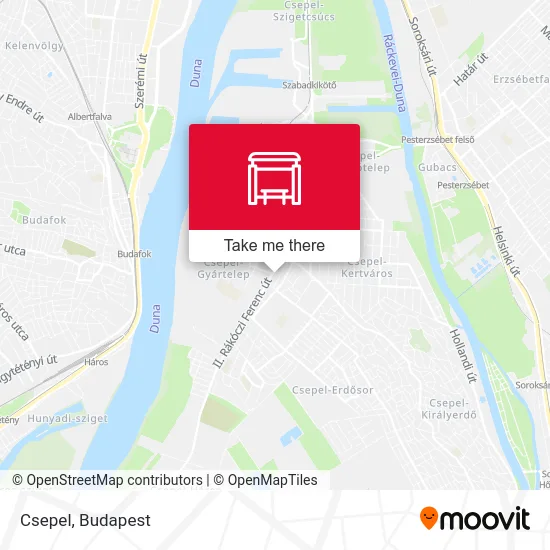 Csepel map