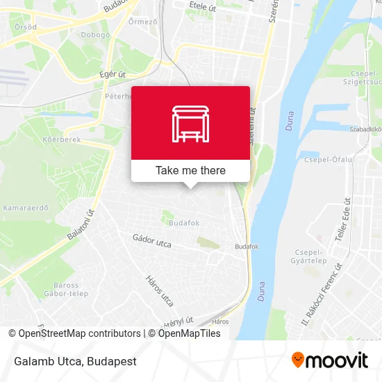Galamb Utca map