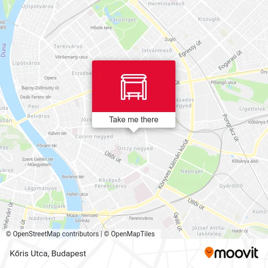 Kőris Utca map