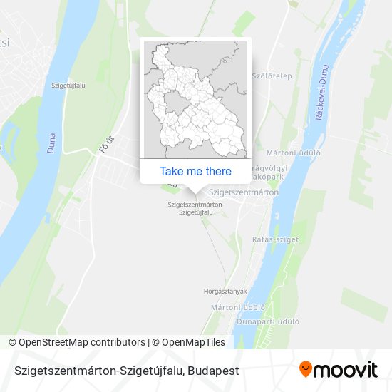 Szigetszentmárton-Szigetújfalu map