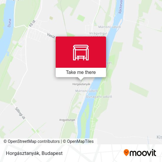 Horgásztanyák map
